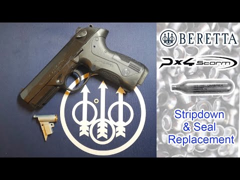 Видео: Главный клапан Umarex Beretta PX4 Storm и сменная полоска для CO2-уплотнителя