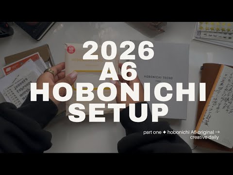 Видео: ✦ Часть первая: мой ежедневник для хранения воспоминаний на 2026 год | Настройка a6 hobonichi tec...