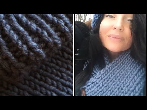 Видео: Шапочка и шарфик из пряжи Ализе / Alize megafil / отзыв по пряже