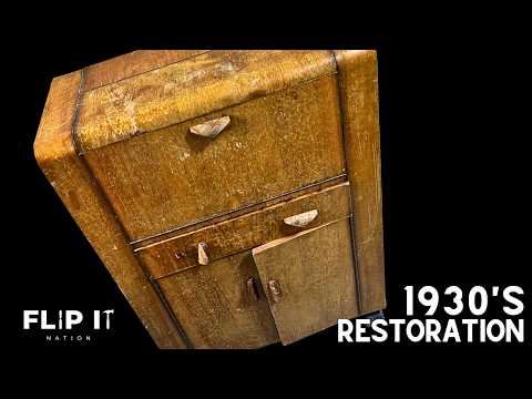 Видео: Реставрация орехового бюро в стиле ар-деко 1930-х годов