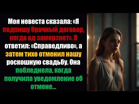 Видео: Моя невеста сказала: «Я подпишу брачный договор, когда ад замерзнет». Я ответил: «Справедливо».