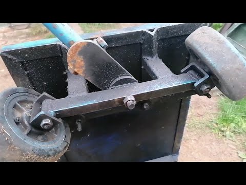Видео: Тачка помощница с очень интересным механизмом поворота. Размеры.
