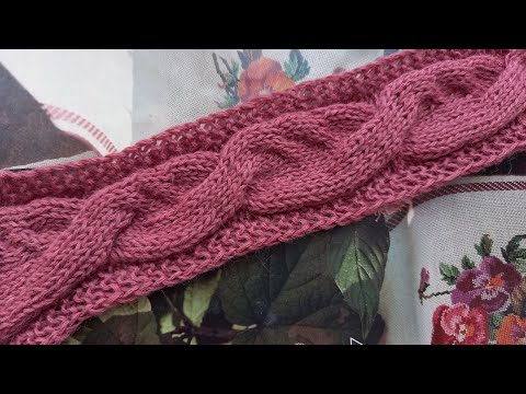 Видео: ИНТЕРЕСНАЯ КОСА СПИЦАМИ. СХЕМА