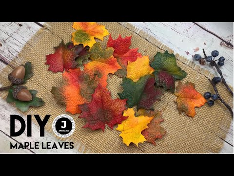 Видео: DIY🍁. Осенние кленовые листья из фоамирана.