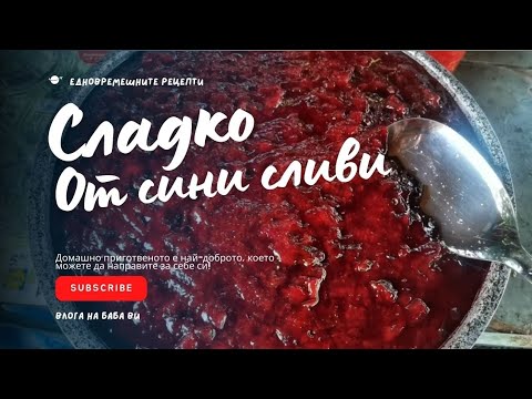 Видео: Бабо, как се прави сладко от сини сливи?