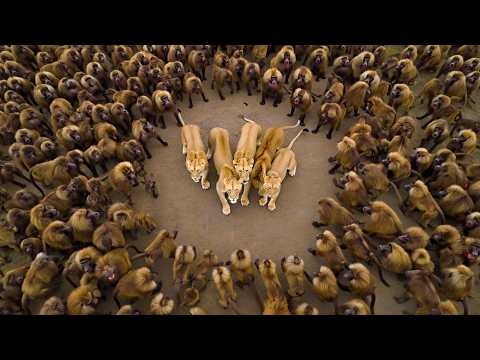 Видео: Они ПОХИЩАЮТ львят и ГРАБЯТ деревни. Бабуины — настоящая МАФИЯ Африки!