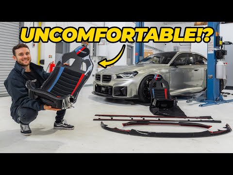 Видео: Преображаем наш G87 M2: ковшеобразные сиденья и карбоновое обновление