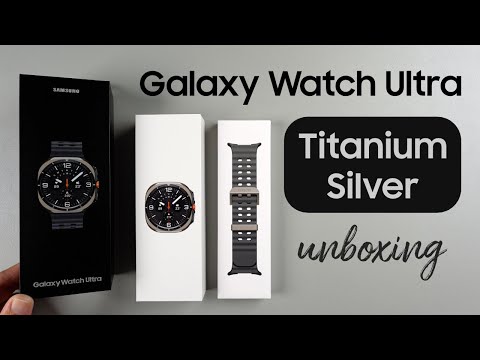 Видео: Распаковка Galaxy Watch Ultra (серебристый титан 47 мм)