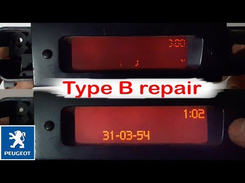 Видео: Ремонт дисплея пежо тип Б/Repair of peugeot display type B