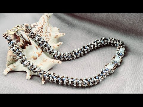 Видео: Ажурный жгут китайским бисером.