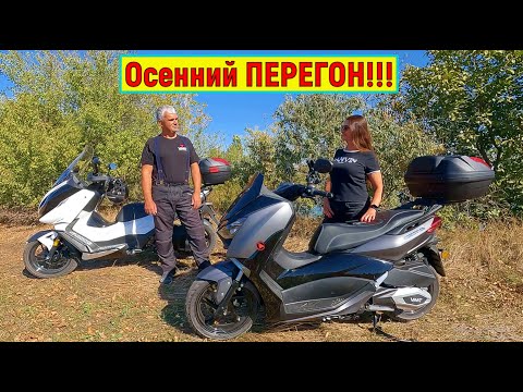 Видео: Осенний ПЕРЕГОН МАКСИ-СКУТЕРА WMC X MAX 250 cc