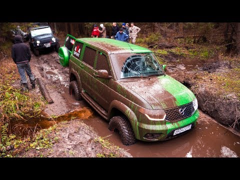 Видео: НОВЫЙ ЭТАЛОН ПРОХОДИМОСТИ - УАЗ Патриот Пикап на огромных колёсах!