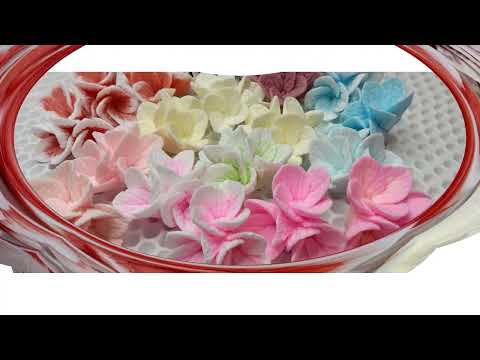 Видео: Тройники-мини гортензии и розы, тюльпан. Новые силиконовые формы для мыла.