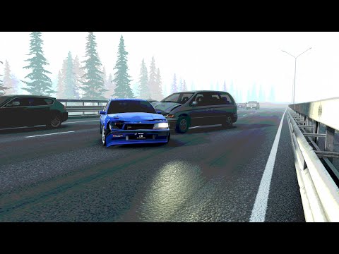 Видео: ШАШКИ В ПОТОКЕ НА ЗАРЯЖЕНОМ HONDA CIVIC | BeamNG Drive