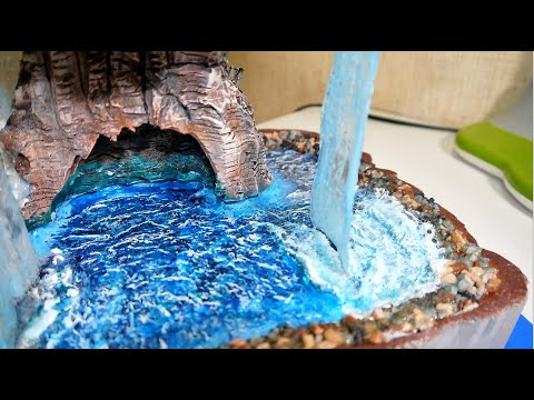 Видео: Имитация воды и волн из бумажных салфеток или бумажных полотенец. DIY.