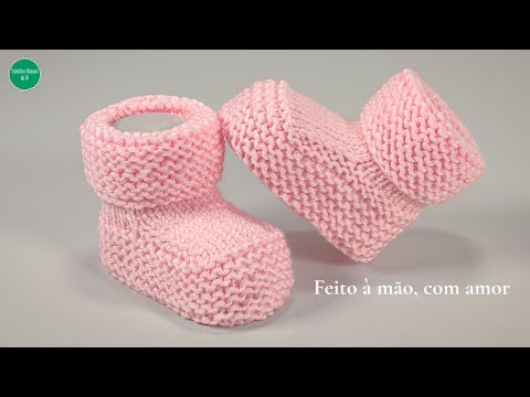 Видео: Вязание пинеток для малышей (от 0 до 3 месяцев) – простой и нежный мастер-класс