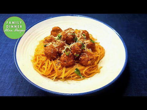 Видео: Спагетти с фрикадельками в томатном соусе | САМАЯ ВКУСНАЯ паста с фрикадельками
