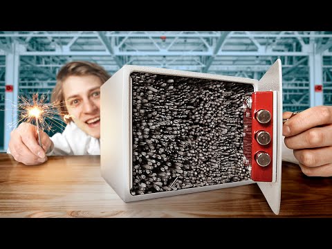 Видео: Прожгут ли 1000 бенгальских огней закрытый сейф?