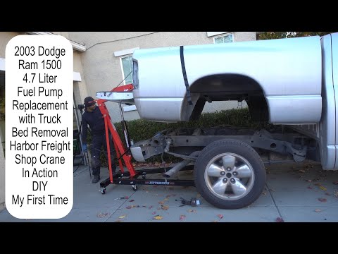Видео: Замена топливного насоса Dodge Ram 1500 4,7 л 2003 года со снятием кузова