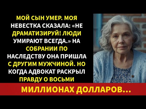 Видео: Мой сын умер. Невестка сказала: «Не драматизируй! Люди постоянно умирают...