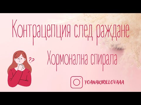 Видео: Контрацепция след раждане | хормонална спирала