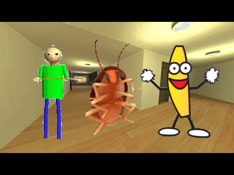Видео: Балди, таракан и банан Nextbot Gmod