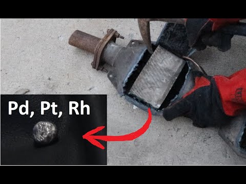 Видео: Драгоценный металл из каталитического нейтрализатора