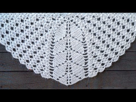 Видео: 🌿Накидка - шаль крючком🌿Шаль крючком🌿Crochet shawl🌿