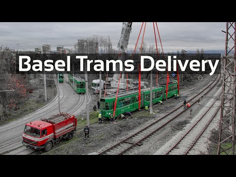 Видео: 🇨🇭 ➡️ 🇧🇬  Delivery: Basel Trams for Sofia | Доставка на трамваите от Базел в София (2017)