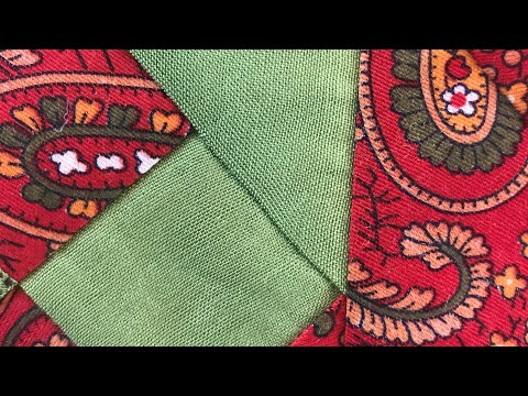 Видео: Интересный блок из лоскутов! Для начинающих.