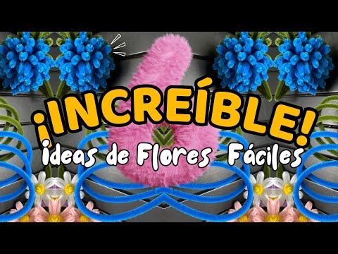 Видео: Невероятно просто!🌷😍 6 УДИВИТЕЛЬНЫХ цветов ручной работы из ершиков для чистки труб и стеблей синели
