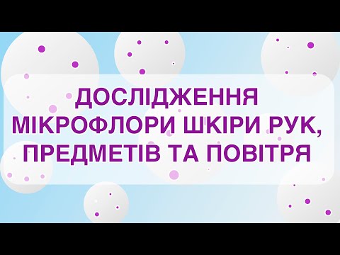 Видео: Дослідження мікрофлори шкіри рук, предметів методом змиву. Вивчення мікрофлори повітря методом Коха