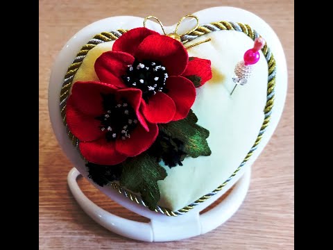 Видео: Мастер класс Игольница с Объемной вышивкой.Часть 2