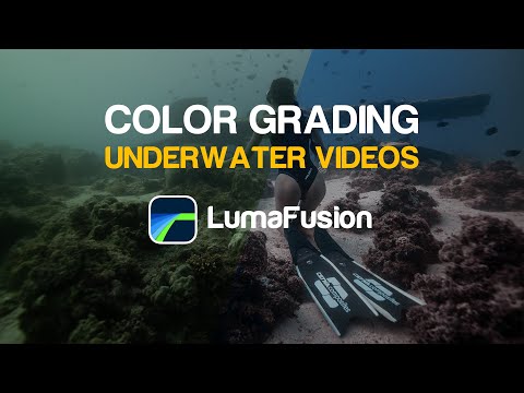 Видео: Как сделать цветокоррекцию подводных видео в LumaFusion — Учебное пособие