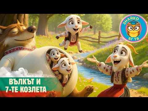 Видео: 🐺 Вълкът и седемте козлета 🐐 | Приказка за деца на български | Бг аудио | Знайко Бг ТВ