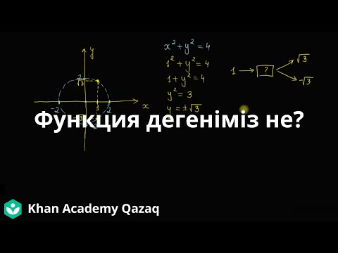 Видео: ҰБТ Математика. Функция дегеніміз не?  | Қазақ Хан Академия