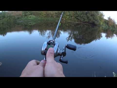 Видео: Мультипликаторная катушка ,рыбалка на реке Пахра ))) теория и практика )))