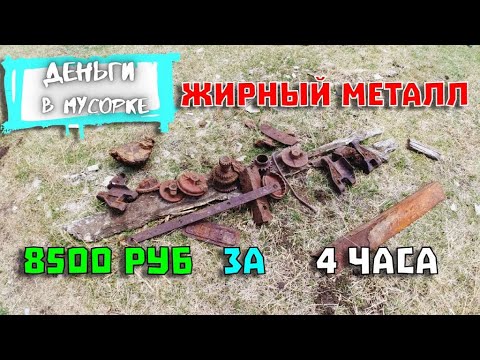 Видео: ВЫКОПАЛ ОГРОМНУЮ БОЛВАНКУ. ЛИТОЙ МЕТАЛЛ. КОП С TX-850. Деньги в Мусорке