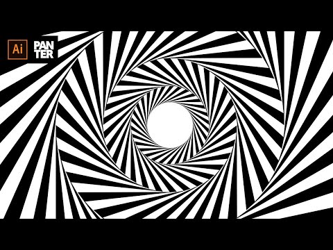 Видео: Спиральная оптическая иллюзия в Illustrator