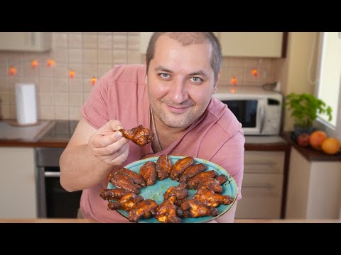 Видео: Вкусные и пряные крылышки! Крылышки с соусом барбекю.