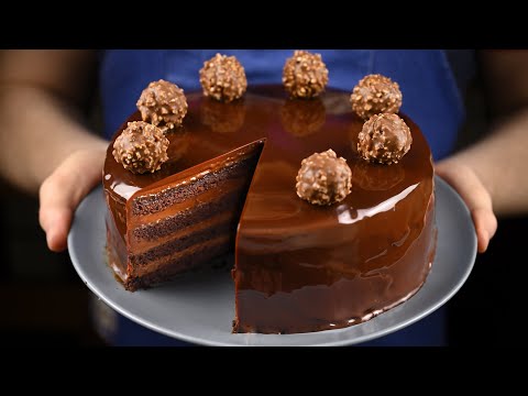 Видео: Так вкусно я еще не делал. Шоколадный торт с зеркальной глазурью. Рецепт простой шоколадной глазури.