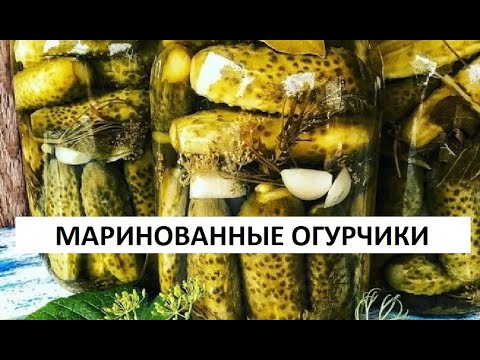 Видео: Маринованные огурчики с тархуном.