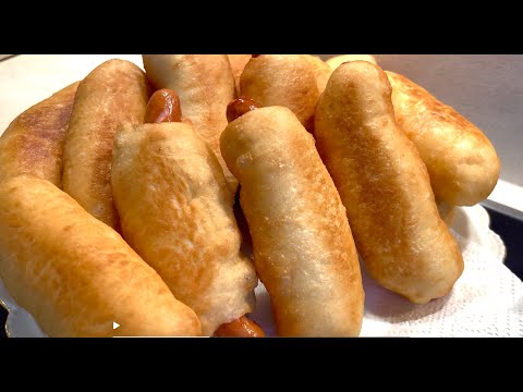 Видео: ПИРОЖКИ с ПОВИДЛОМ и ПИРОЖКИ с Сосиской одновременно/вкусно и просто/PIROSCHKI
