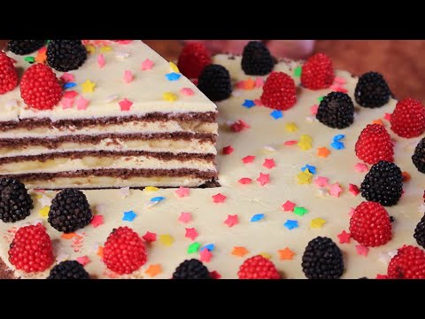 Видео: НОВОГОДНИЙ ТОРТ С БАНАНАМИ, КОТОРЫЙ ВЫ ТОЧНО ЕЩЕ НЕ ГОТОВИЛИ AY COOK