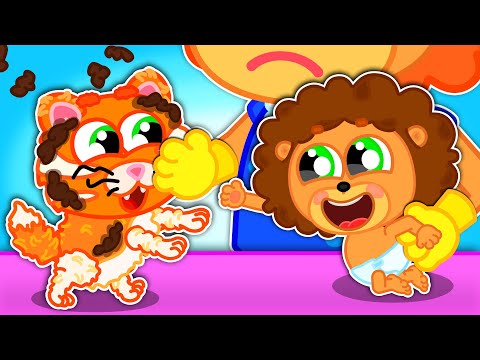 Видео: Левенятко. Брудненьке кошеня - Мультик для дітей | Lion Family