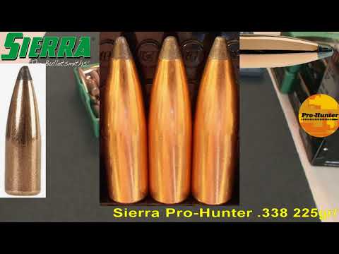 Видео: Sierra Pro-Hunter .338 225gr/14,6грамм SPT арт.2620 ВС-0,455