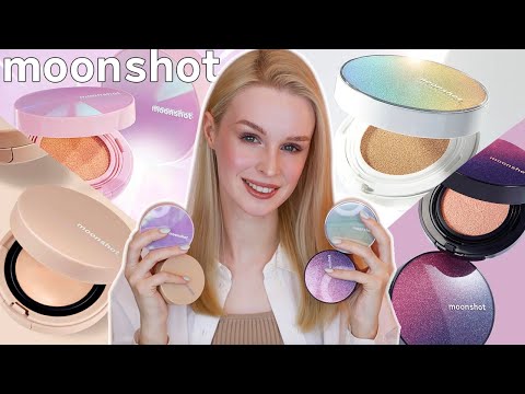 Видео: Лучший корейский тональный кушон? Moonshot 💕 Обзор 4 версий