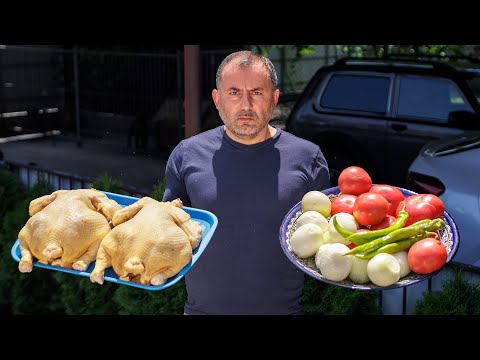 Видео: ВКУСНОЕ БЛЮДО из КУРИЦЫ с ОВОЩАМИ в КАЗАНЕ на КОСТРЕ. ENG SUB