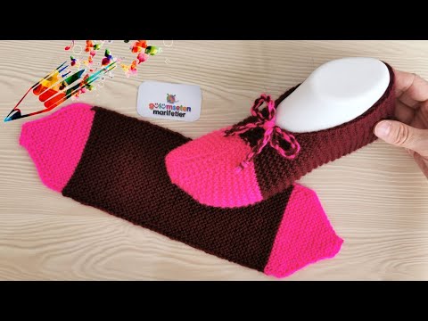 Видео: Новый дизайн вязать женские носки карандаш вязать женские носки
