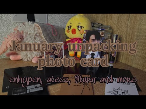 Видео: распаковка кпоп фотокарт // enhypen, ateez, 8turn and more